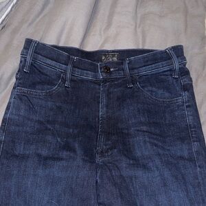 MOTHER The Hustler ankle fray jeans